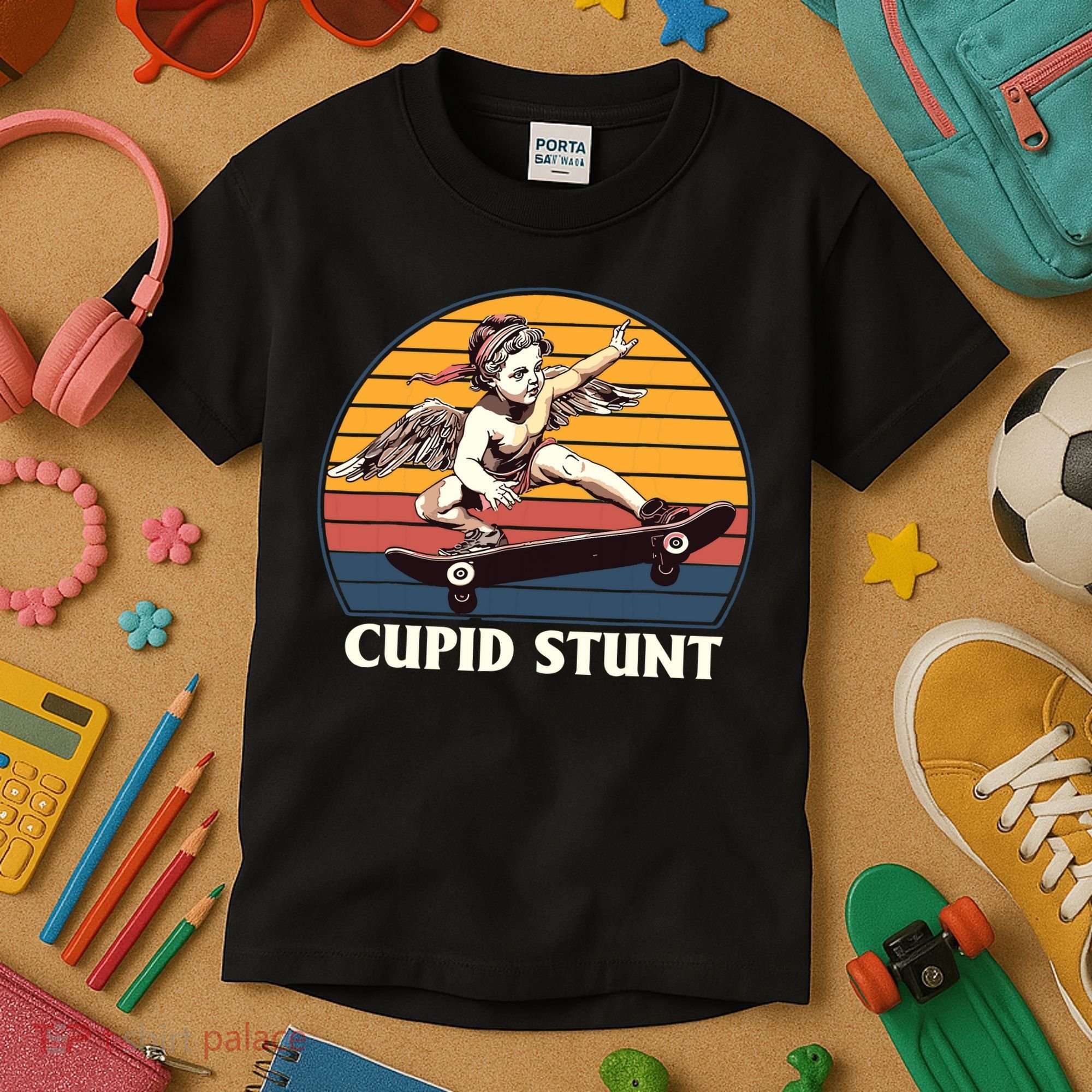 Unhinged Cringe Cupid Stunt Kids T-Shirt
