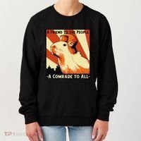 Ussr Communist Capybara Soviet A Friend To The People Women's Sweatshirt thumb 0