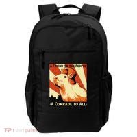 Ussr Communist Capybara Soviet A Friend To The People Backpack thumb 0