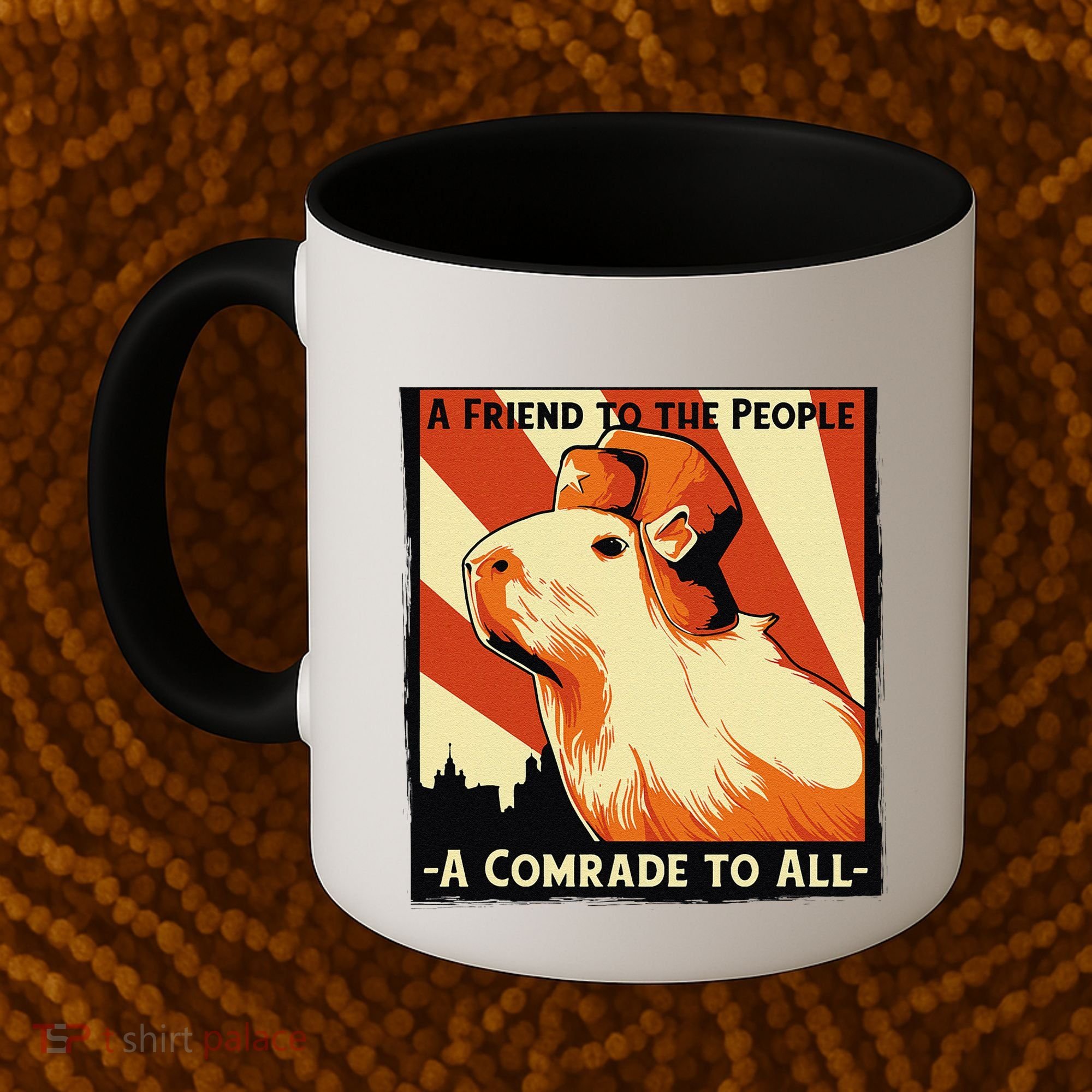 Ussr Communist Capybara Soviet A Friend To The People Coffee Mug