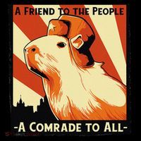 Ussr Communist Capybara Soviet A Friend To The People Coffee Mug thumb 5