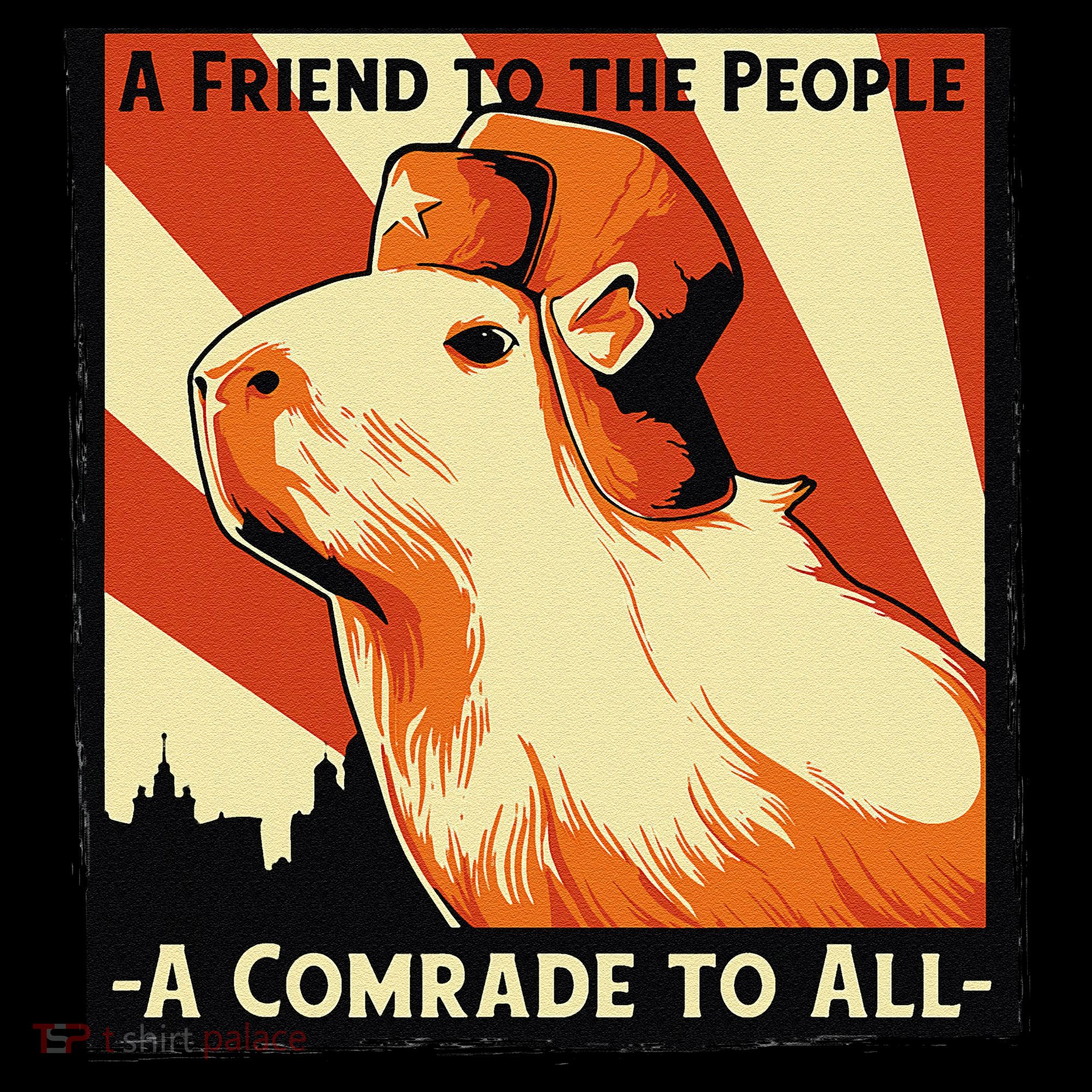 Ussr Communist Capybara Soviet A Friend To The People Coffee Mug