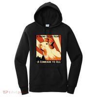 Ussr Communist Capybara Soviet A Friend To The People Women's Hoodie thumb 0