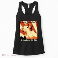 Ussr Communist Capybara Soviet A Friend To The People Women's Tank Top thumb 0