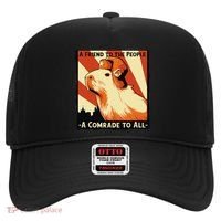 Ussr Communist Capybara Soviet A Friend To The People Hat thumb 0
