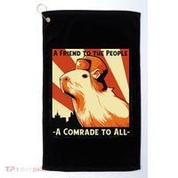 Ussr Communist Capybara Soviet A Friend To The People Golf Towel thumb 0