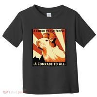 Ussr Communist Capybara Soviet A Friend To The People Toddler T-Shirt thumb 0