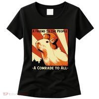 Ussr Communist Capybara Soviet A Friend To The People Women's T-Shirt thumb 0