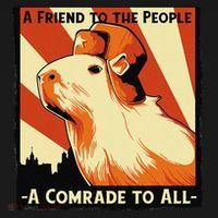 Ussr Communist Capybara Soviet A Friend To The People Women's T-Shirt thumb 6