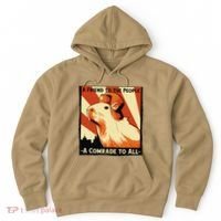 Ussr Communist Capybara Soviet A Friend To The People Hoodie thumb 0