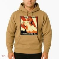 Ussr Communist Capybara Soviet A Friend To The People Hoodie thumb 2