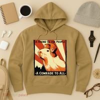 Ussr Communist Capybara Soviet A Friend To The People Hoodie thumb 3