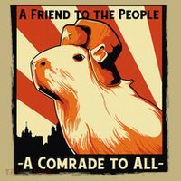 Ussr Communist Capybara Soviet A Friend To The People Hoodie thumb 7