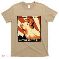 Ussr Communist Capybara Soviet A Friend To The People T-Shirt thumb 0