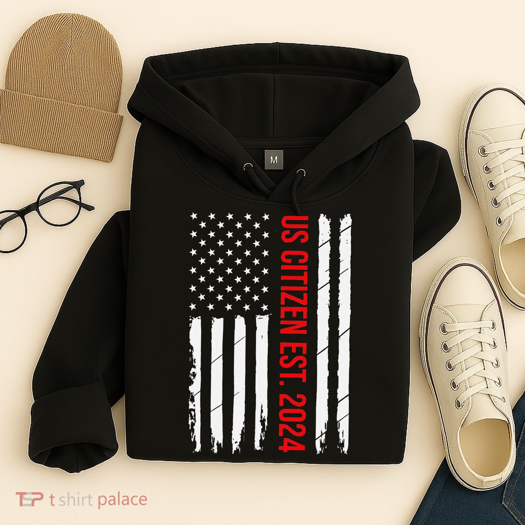 Us Citizenship Decoration American New Usa Citizen Hoodie