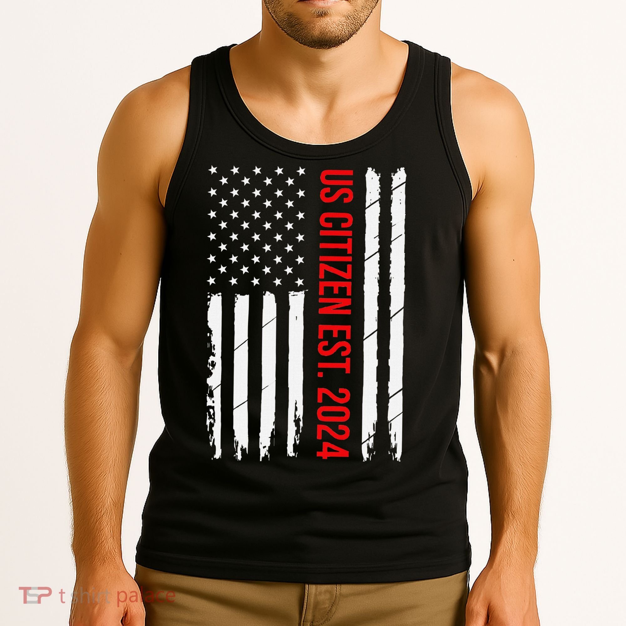 Us Citizenship Decoration American New Usa Citizen Tank Top