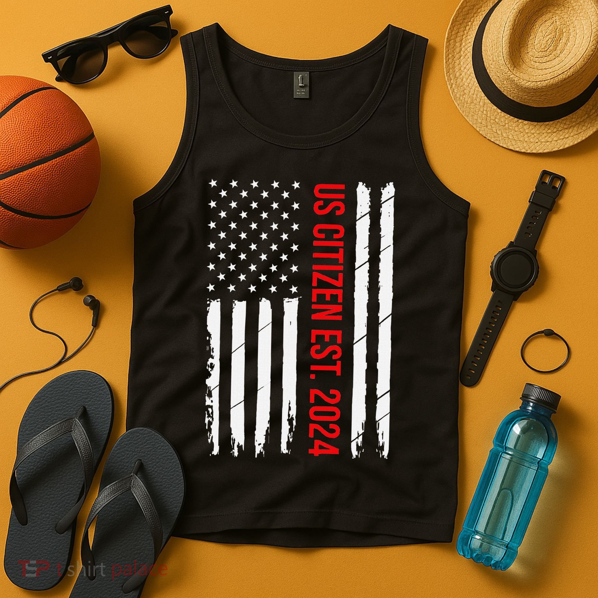Us Citizenship Decoration American New Usa Citizen Tank Top