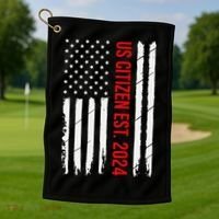 Us Citizenship Decoration American New Usa Citizen Golf Towel thumb 1