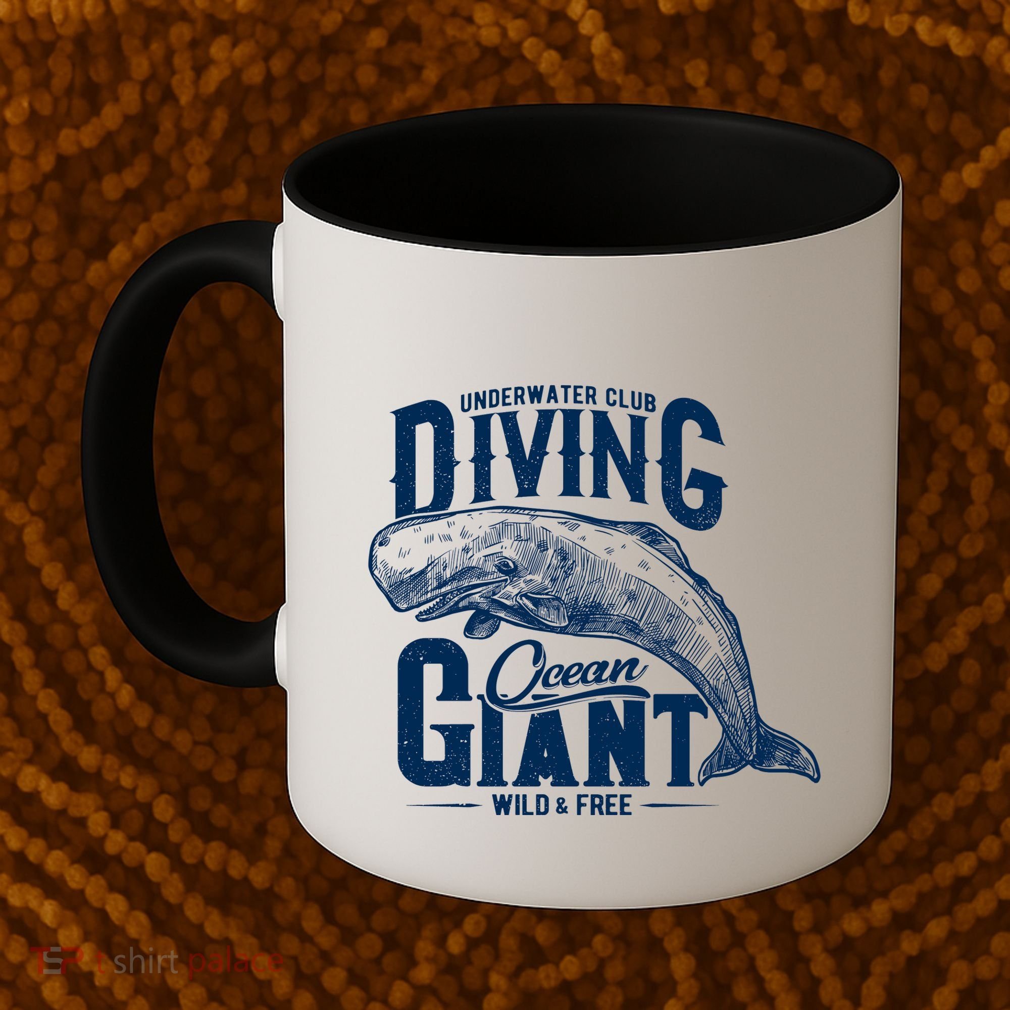 Underwater Club Diving Ocean Giant Wild And Free Coffee Mug