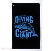 Underwater Club Diving Ocean Giant Wild And Free Golf Towel thumb 0