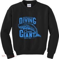 Underwater Club Diving Ocean Giant Wild And Free Kids Sweatshirt thumb 0