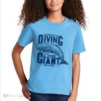 Underwater Club Diving Ocean Giant Wild And Free Kids T-Shirt thumb 2