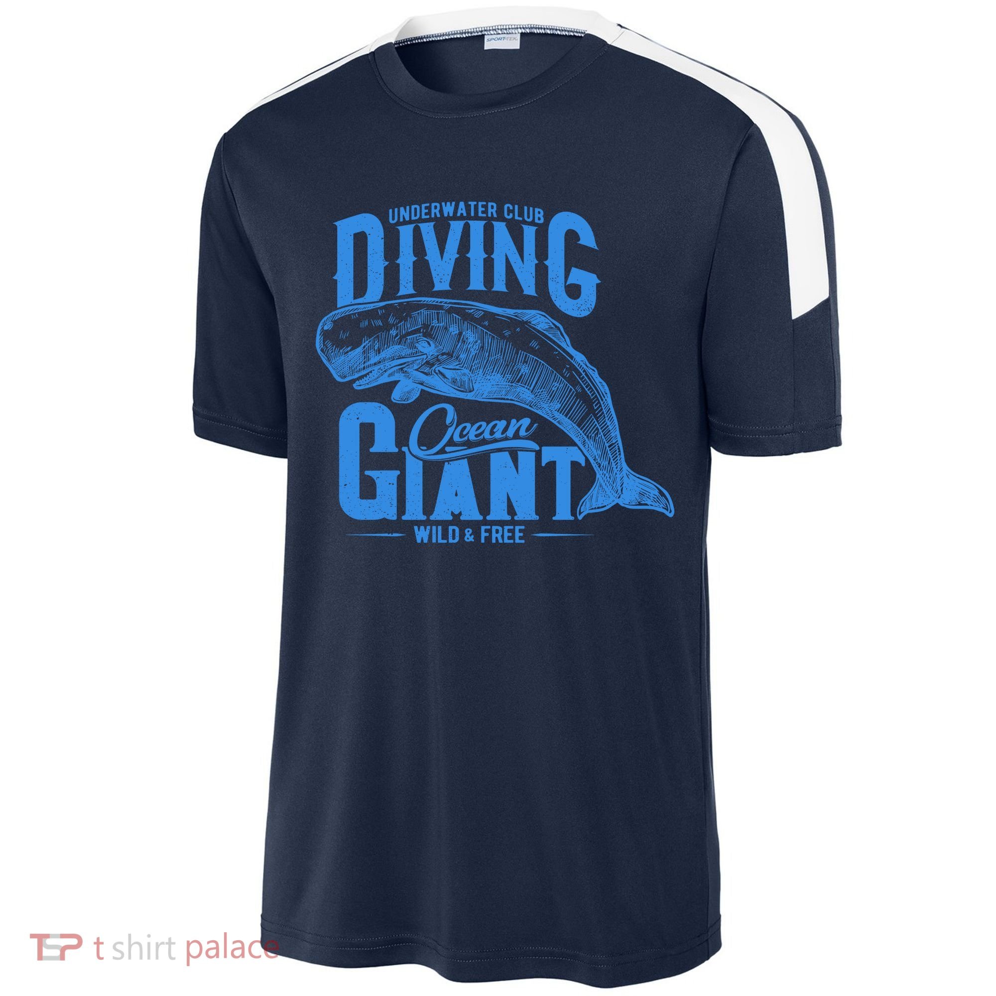 Underwater Club Diving Ocean Giant Wild And Free Sport-Tek Competitor United Soccer Jersey