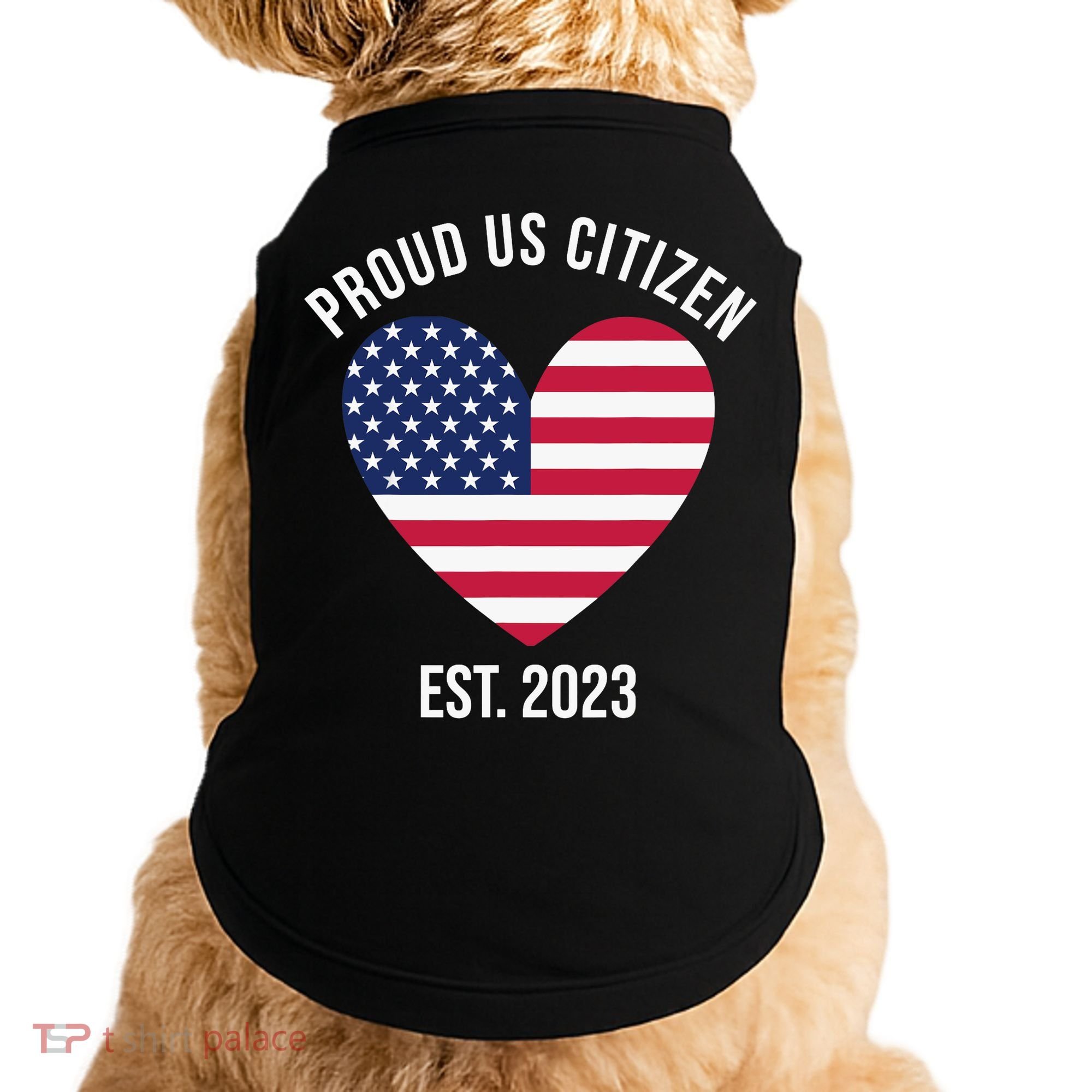 US Citizenship Decoration American New USA Citizen Doggie Tank