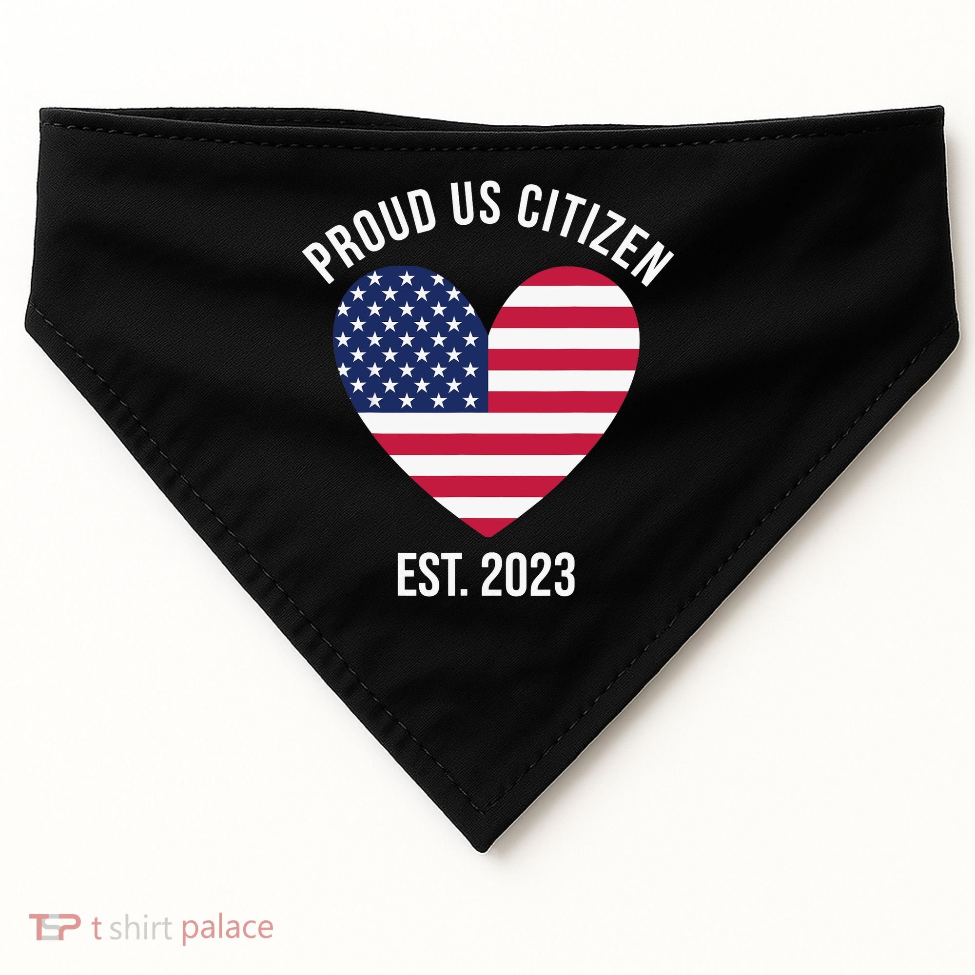 US Citizenship Decoration American New USA Citizen USA-Made Doggie Bandana