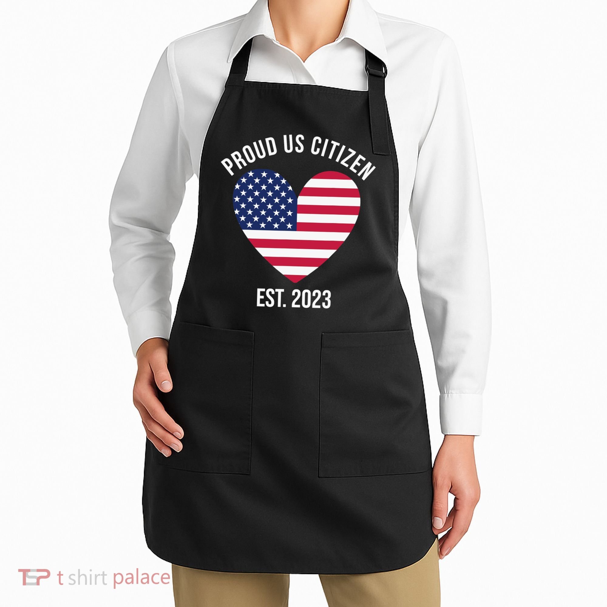 US Citizenship Decoration American New USA Citizen Apron
