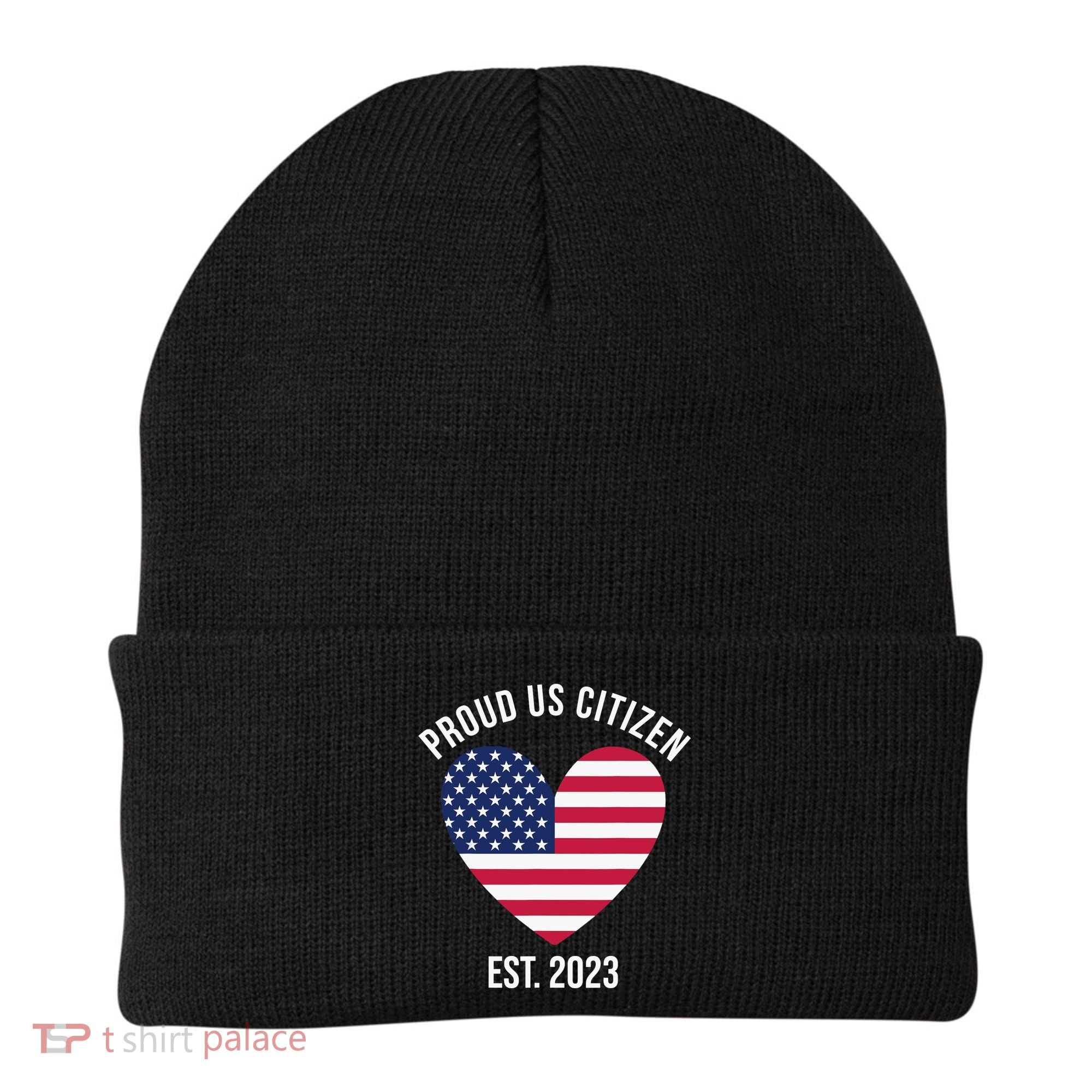 US Citizenship Decoration American New USA Citizen Beanie