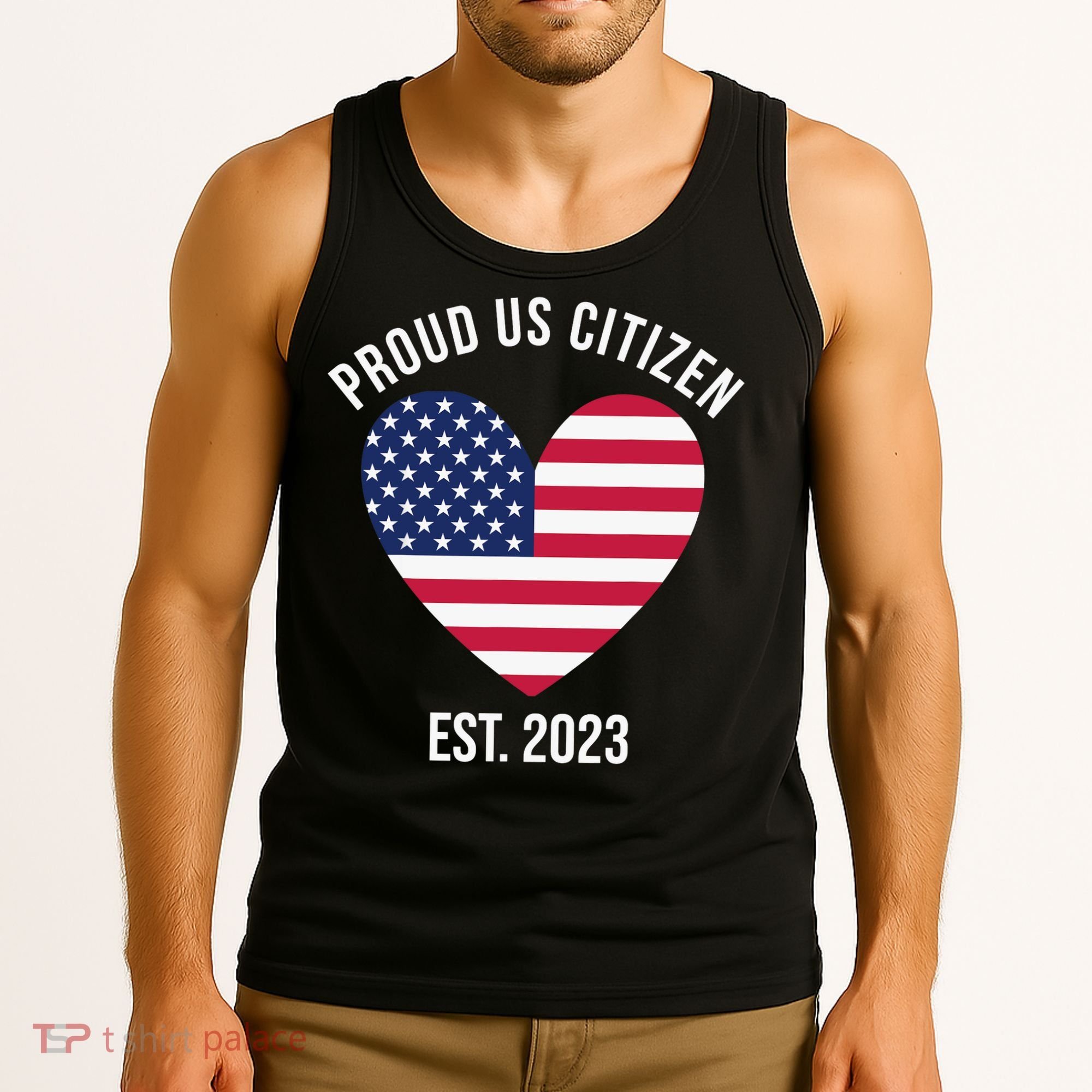 US Citizenship Decoration American New USA Citizen Tank Top