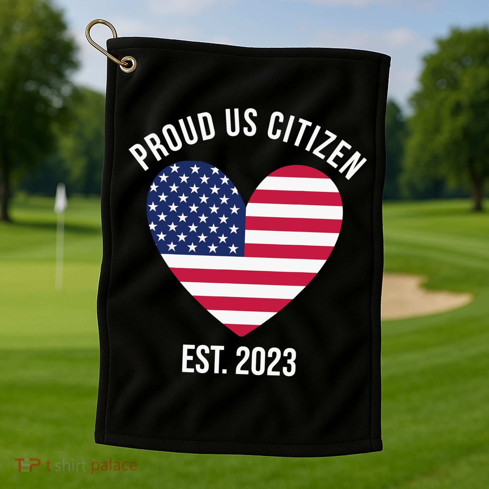 US Citizenship Decoration American New USA Citizen Golf Towel