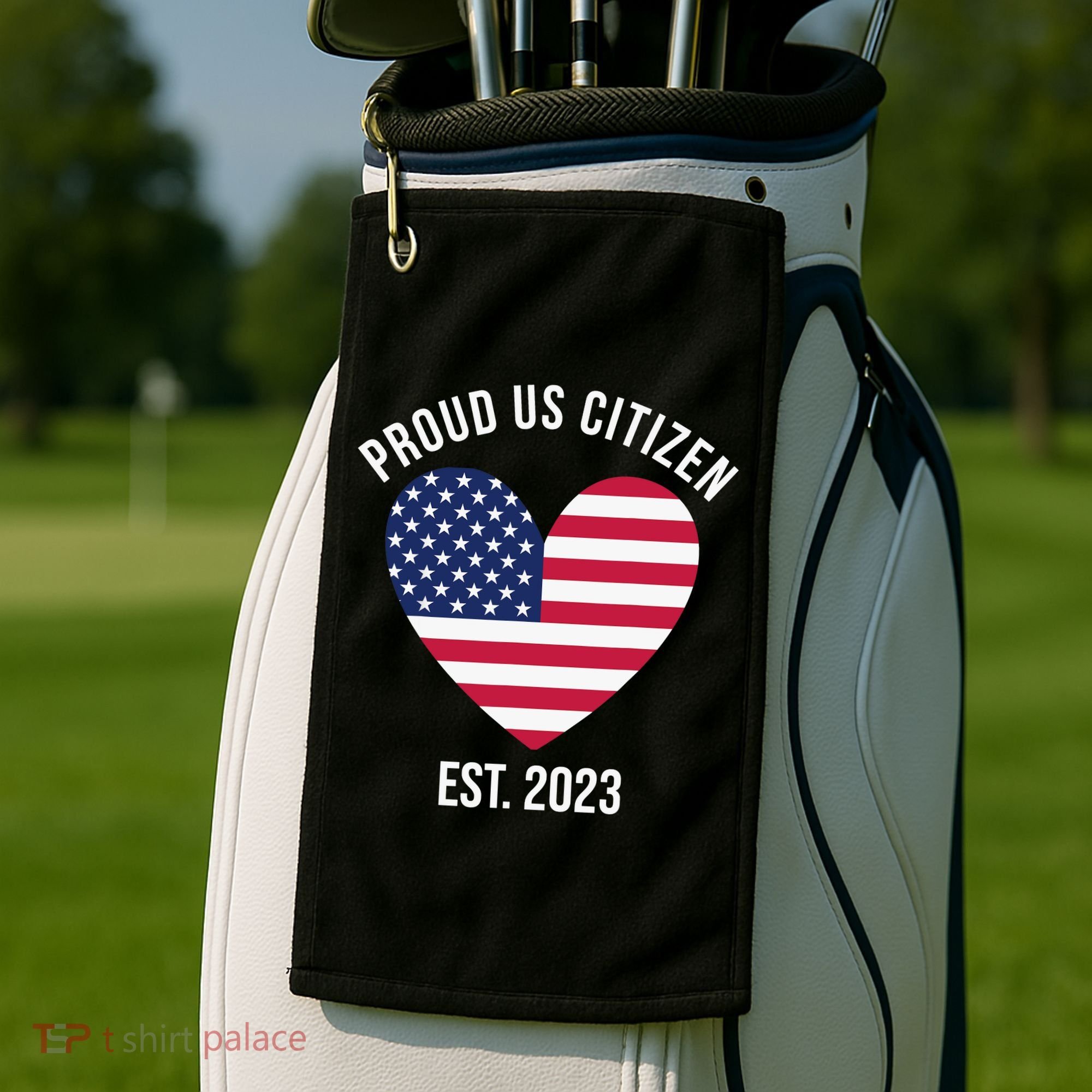 US Citizenship Decoration American New USA Citizen Golf Towel
