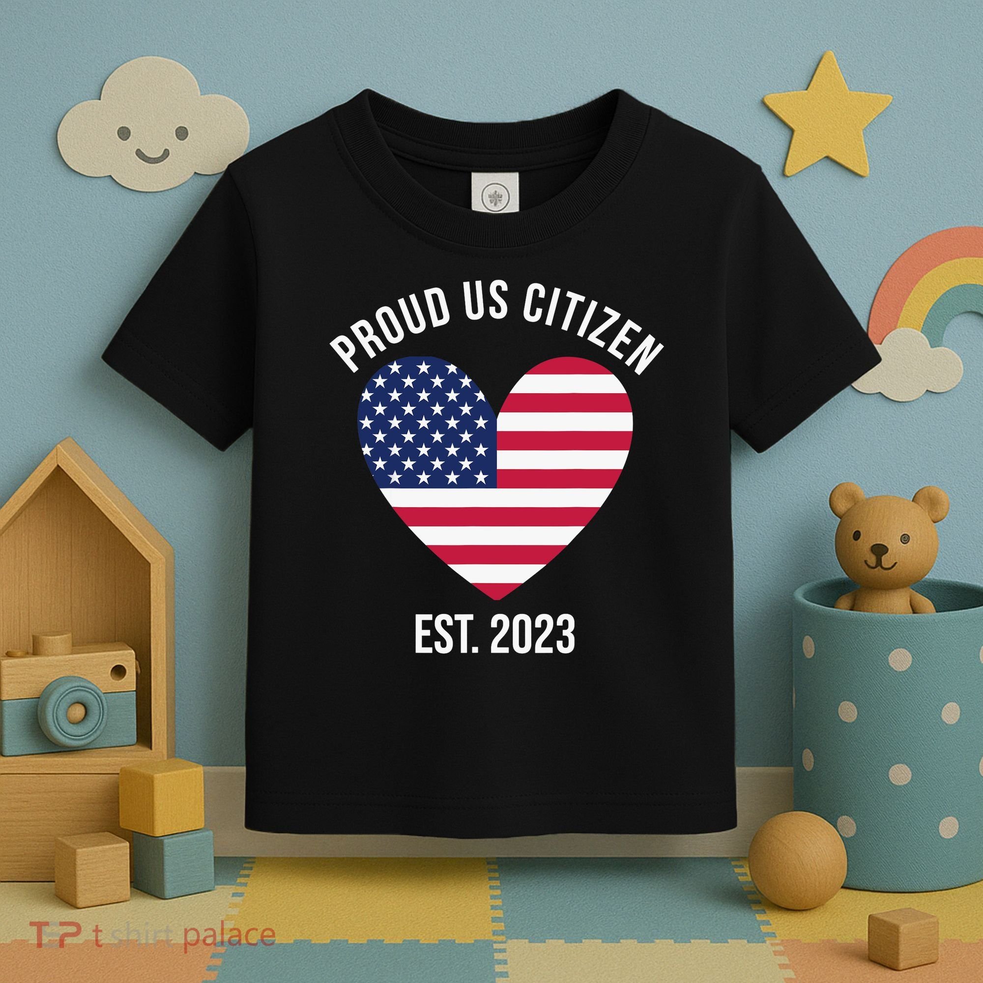 US Citizenship Decoration American New USA Citizen Toddler T-Shirt
