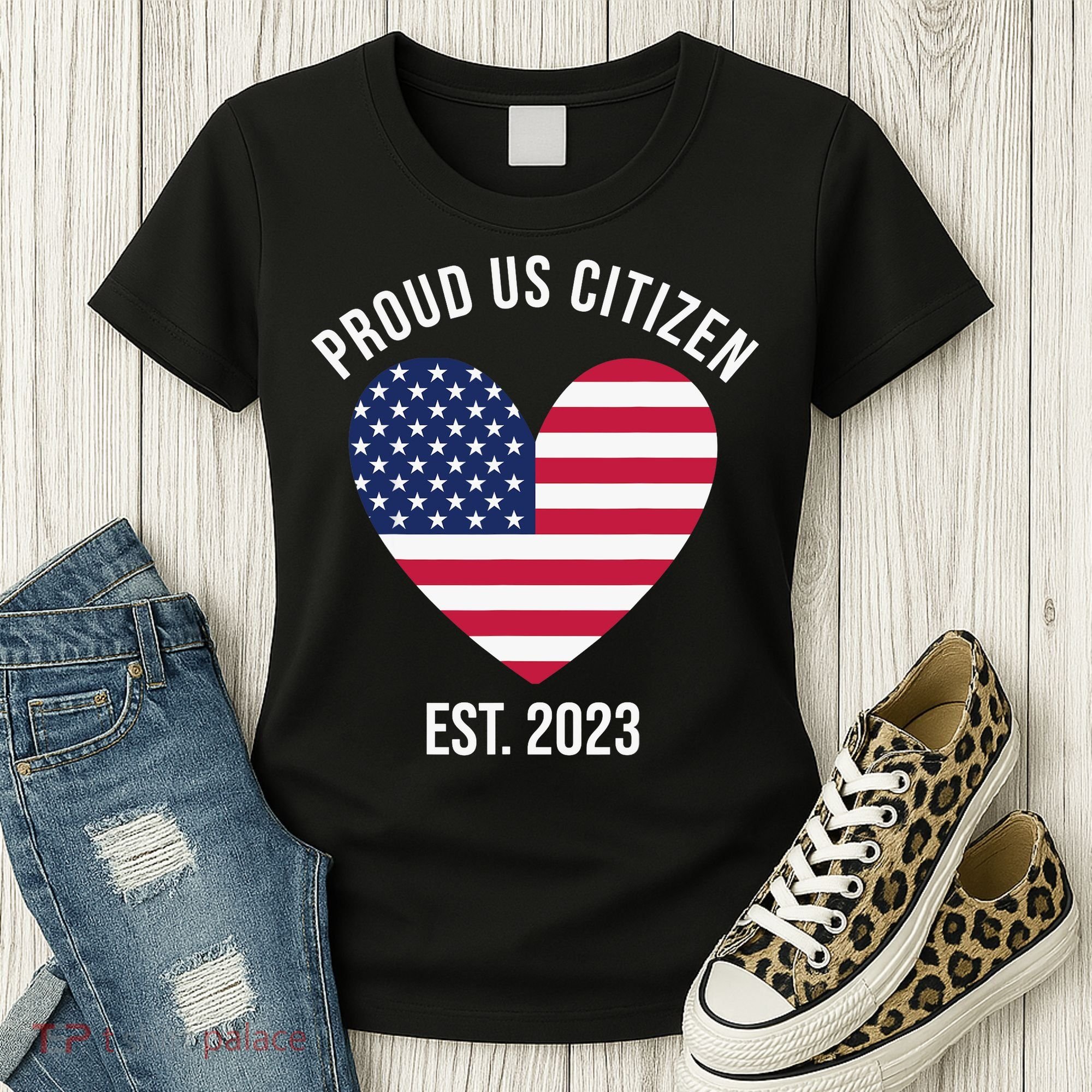 US Citizenship Decoration American New USA Citizen Women's T-Shirt