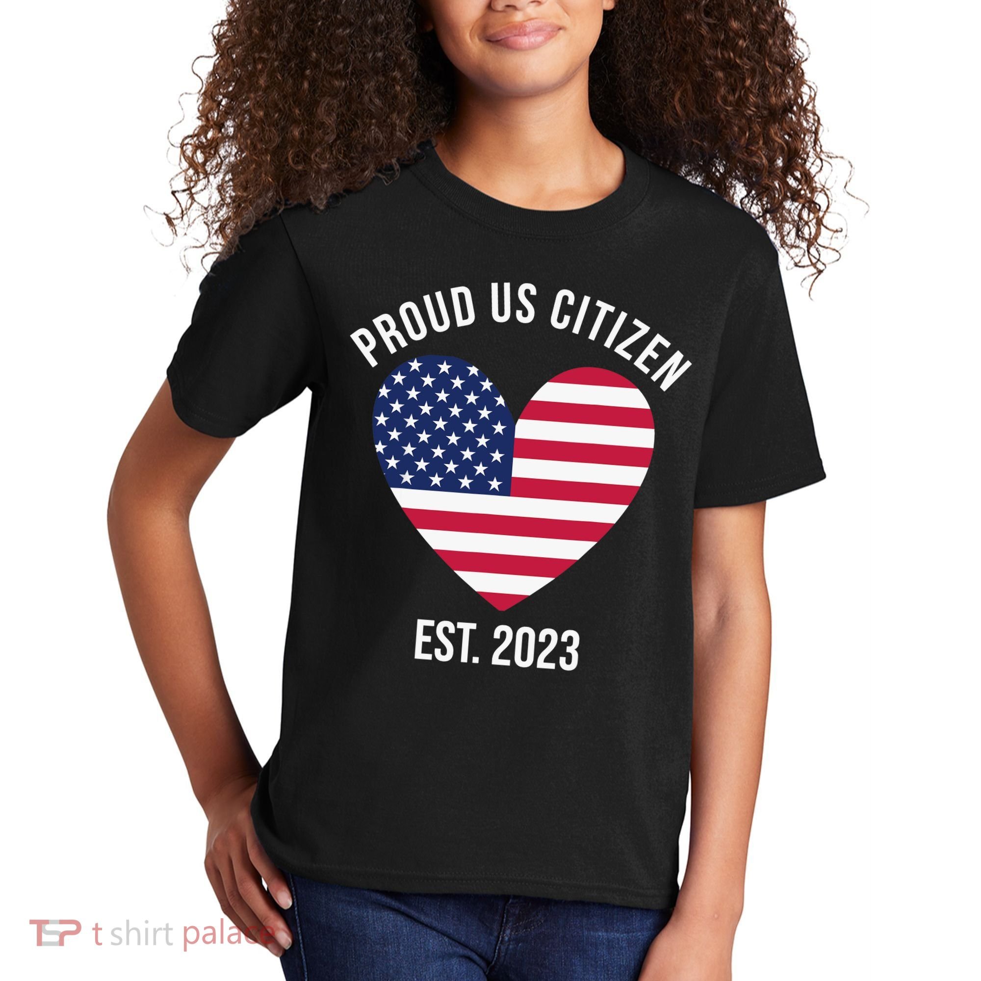 US Citizenship Decoration American New USA Citizen Kids T-Shirt