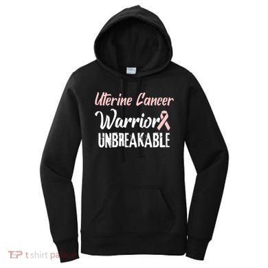 Uterine Cancer Disease Awareness Warrior Cool Gift Women's Hoodie