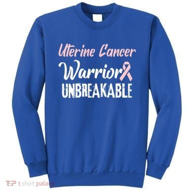 Uterine Cancer Disease Awareness Warrior Cool Gift Sweatshirt