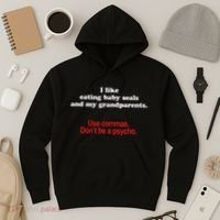 Use Commas Dont Be A Psycho Funny Grammar Police Hoodie thumb 3