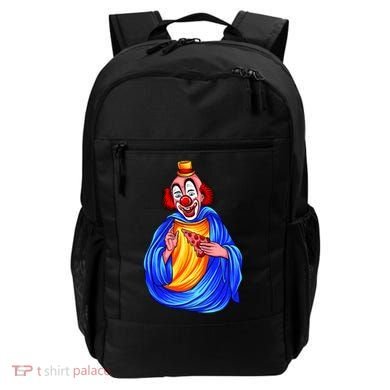 Ugly Clown Eating Pizza Backpack