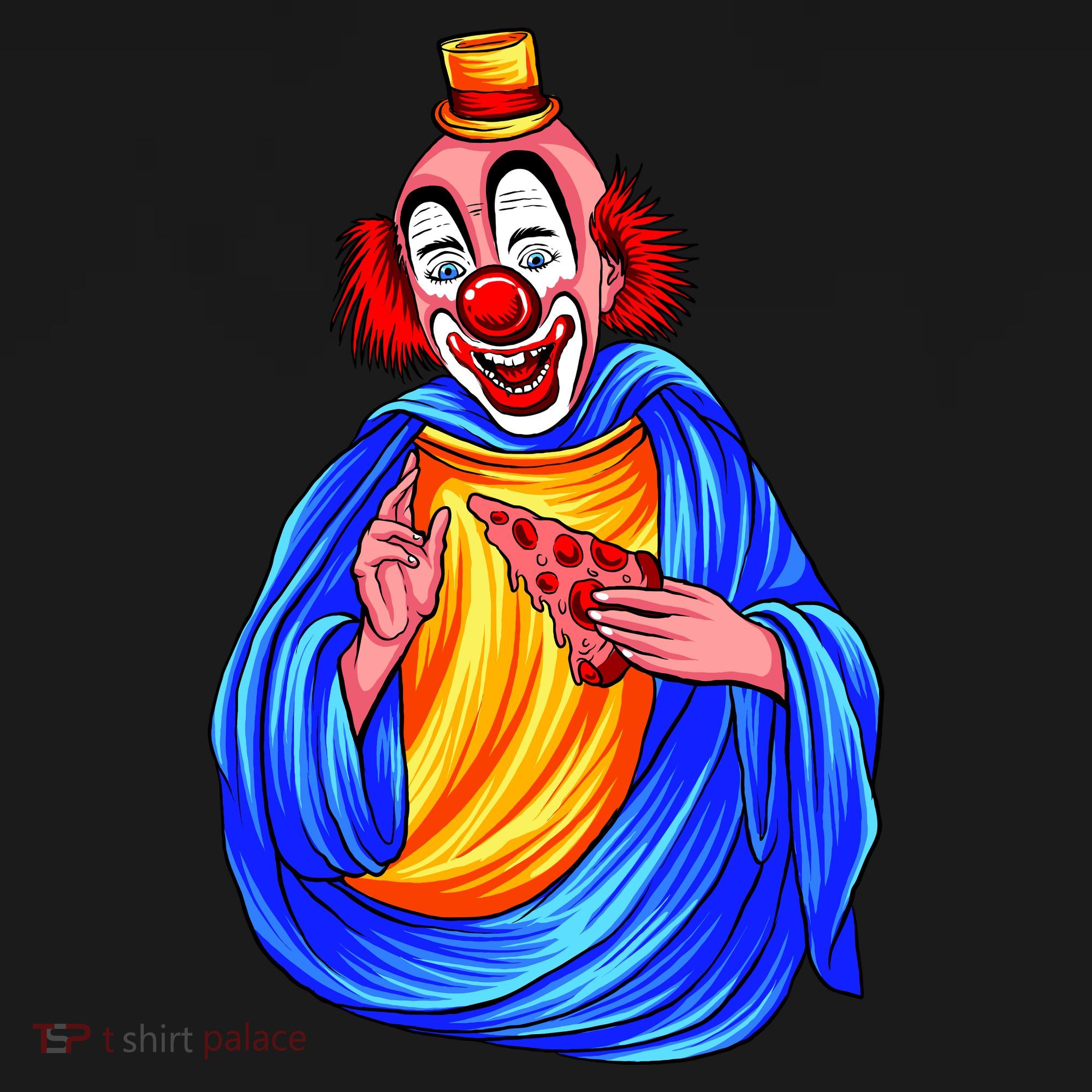 Ugly Clown Eating Pizza Backpack
