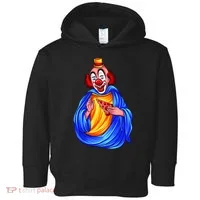 Ugly Clown Eating Pizza Toddler Hoodie thumb 0