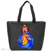 Ugly Clown Eating Pizza Tote Bag thumb 0