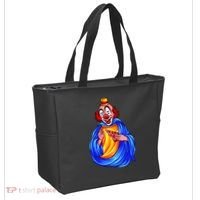 Ugly Clown Eating Pizza Tote Bag thumb 2