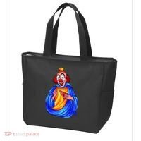 Ugly Clown Eating Pizza Tote Bag thumb 3