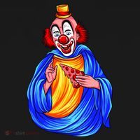 Ugly Clown Eating Pizza Tote Bag thumb 4