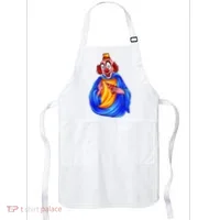 Ugly Clown Eating Pizza Apron thumb 0