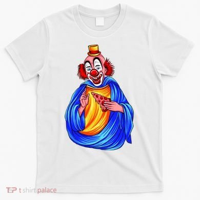 Ugly Clown Eating Pizza T-Shirt