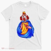 Ugly Clown Eating Pizza T-Shirt thumb 0
